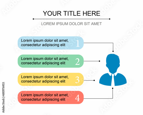 business infographic teamwork list