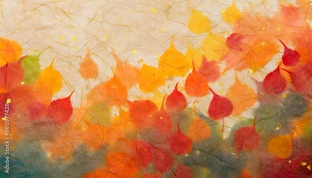 autumn colored japanese paper texture