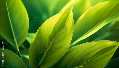 beautiful green leaves in wallpaper abstract leaf texture as nature inspired background decorative pattern on summer