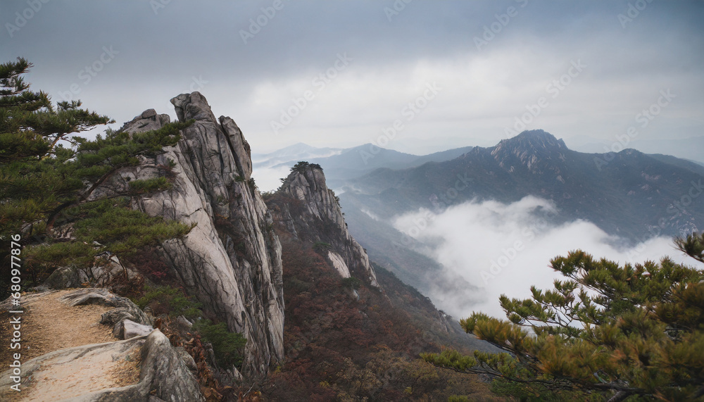 hiking from moisture to cloud in gayasan national park south korea