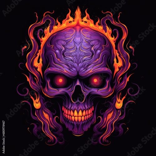 Flaming Skull of Death and Destruction