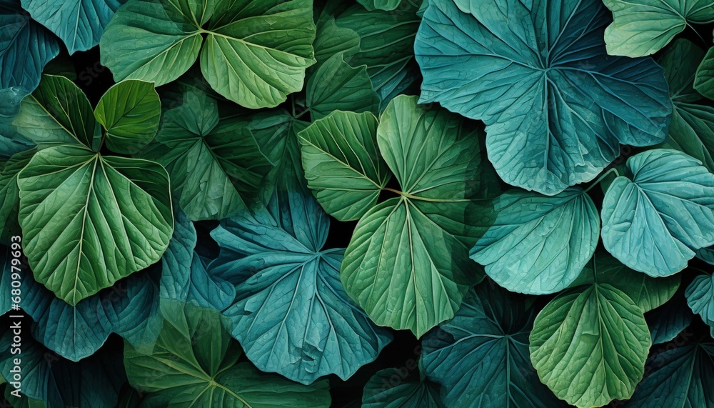 Vibrant green Jungle Leaves Vibrant green Jungle Leaves