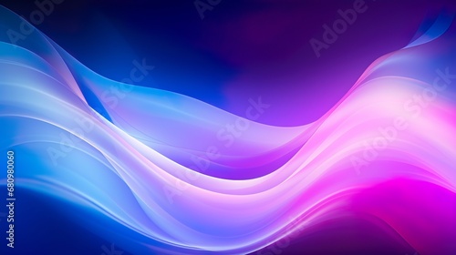 bright colorful Aurora Borealis in starry polar sky abstract background