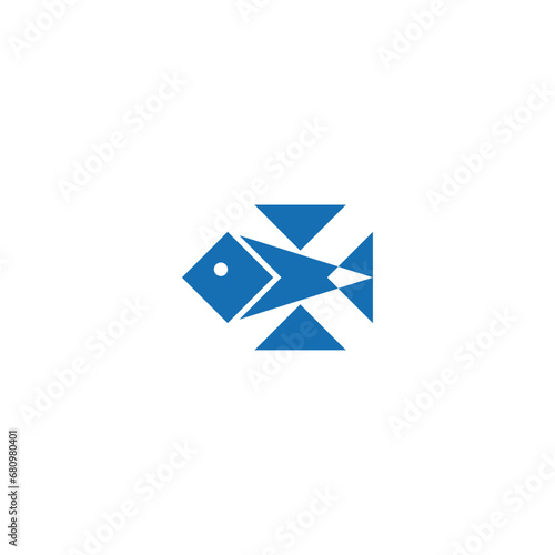 Free Download X letter and fish company logo design. - GFXLoad