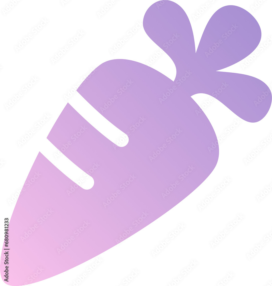 Violet Gradient Carrot Icon