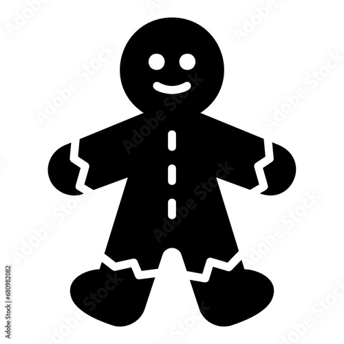 gingerbread glyph icon