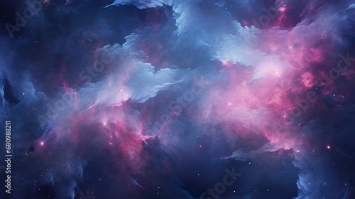 Beautiful abstract blue and pink background with purple smoke texture.