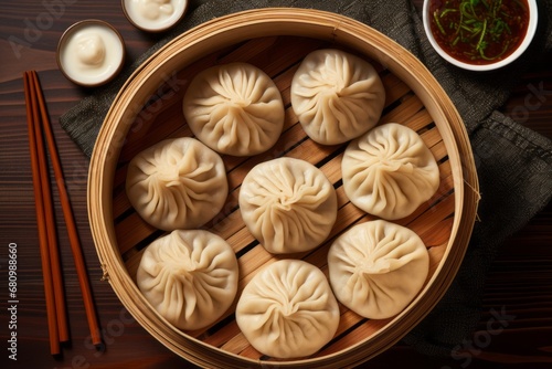Xiaolongbao - Traditional Chinese Culinary Dumplings from the top
