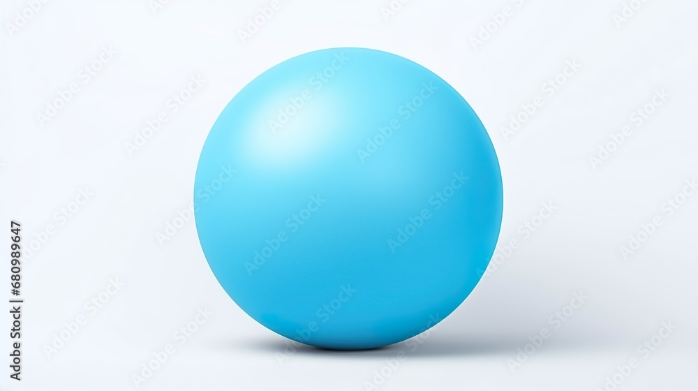 Blue glossy ball illustration isolated on white background with cold colors samples. Blue glossy ball illustration isolated on white background with cold colors samples.