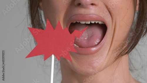 Human emotions, facial expression concept