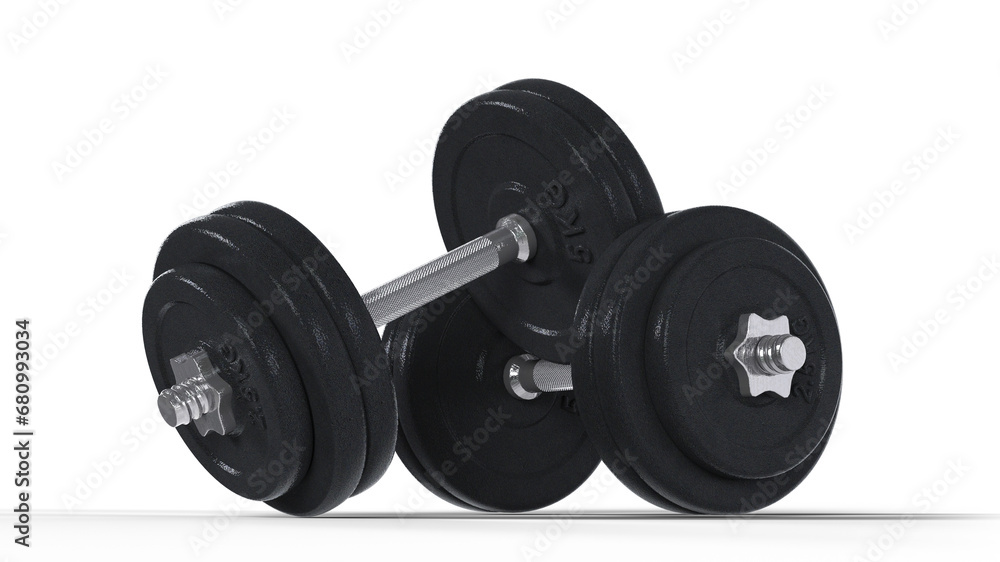 Dumbbell pair on transparent background Dumbbell pair on transparent background