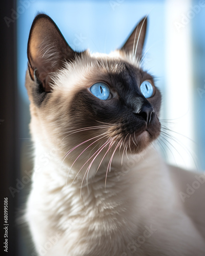 A Graceful Siamese Cat Captured in a Candid Pet Photography © Rohit