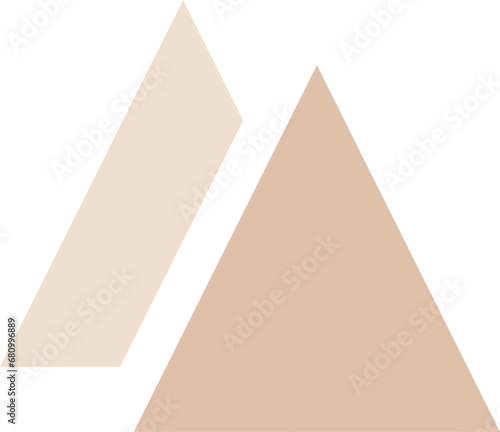 Simple Triangle Logo Outline Vector