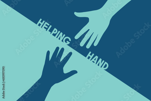 Reaching hands. helping hand , help and volunteer concept -  help and hope 