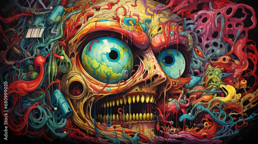 Surrealistic Fusion of Organic and Anatomical Forms Surrealistic Fusion of Organic and Anatomical Forms