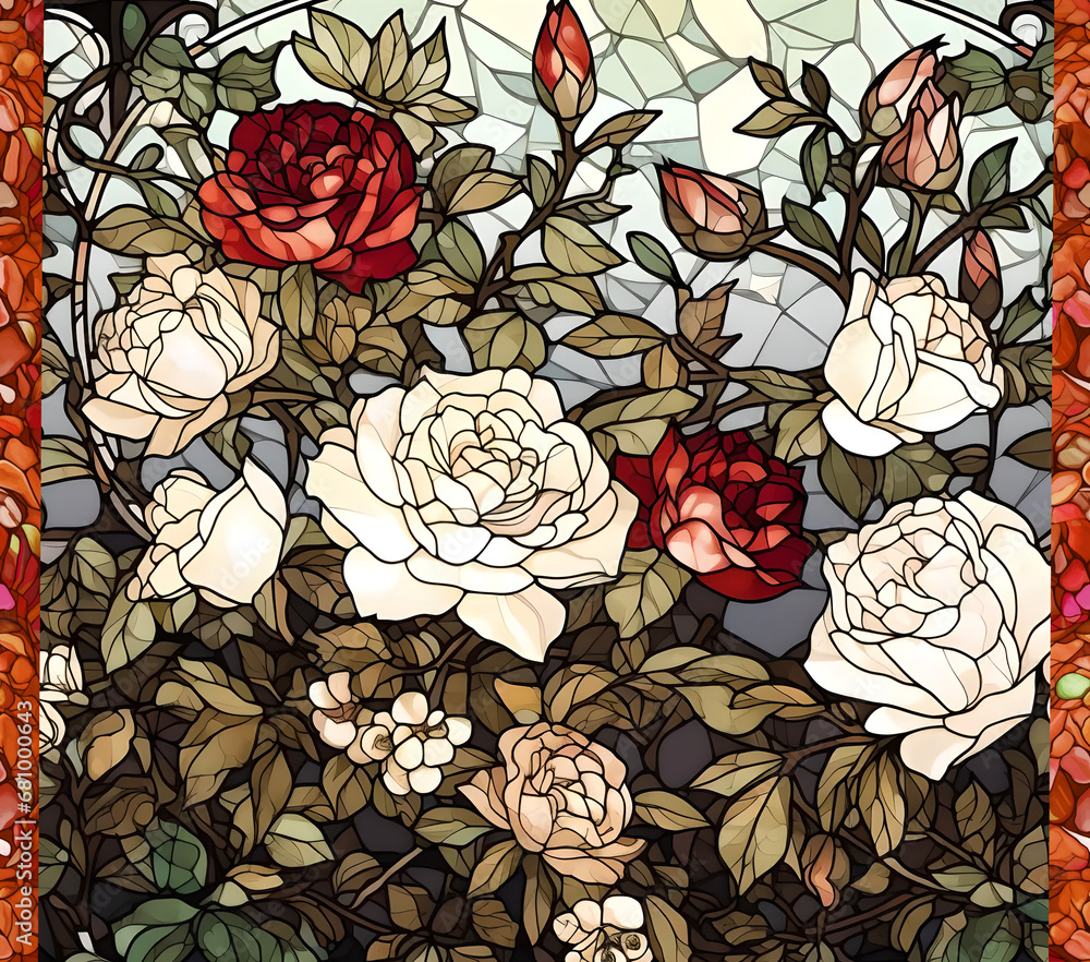 Stained glass white roses flowers 20 oz tumbler wrap wrap sublimation
Stained glass white roses flowers 20 oz tumbler wrap wrap sublimation