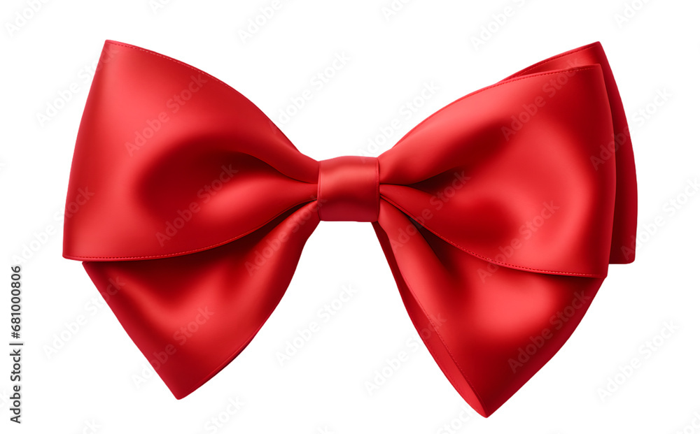 Red bow isolated on transparent background Red bow isolated on transparent background