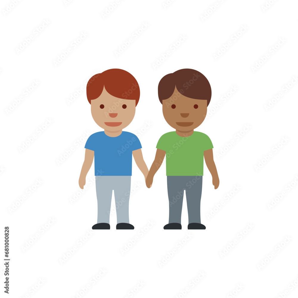 Men Holding Hands: Medium Skin Tone, Medium-Dark Skin Tone Men Holding Hands: Medium Skin Tone, Medium-Dark Skin Tone