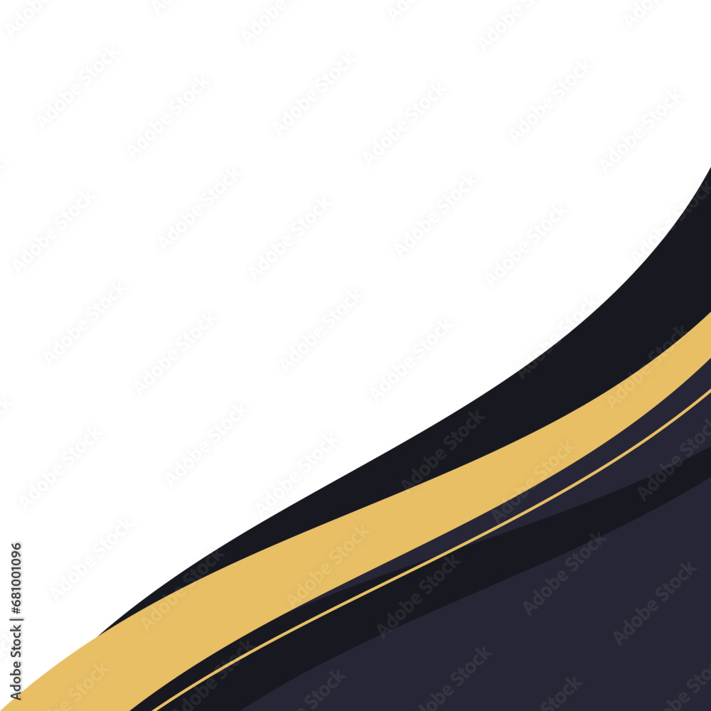 Corner Wavy Luxury Vector Corner Wavy Luxury Vector