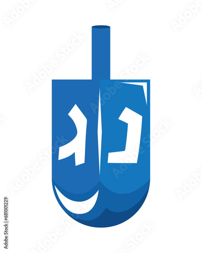 jewish blue dreidel