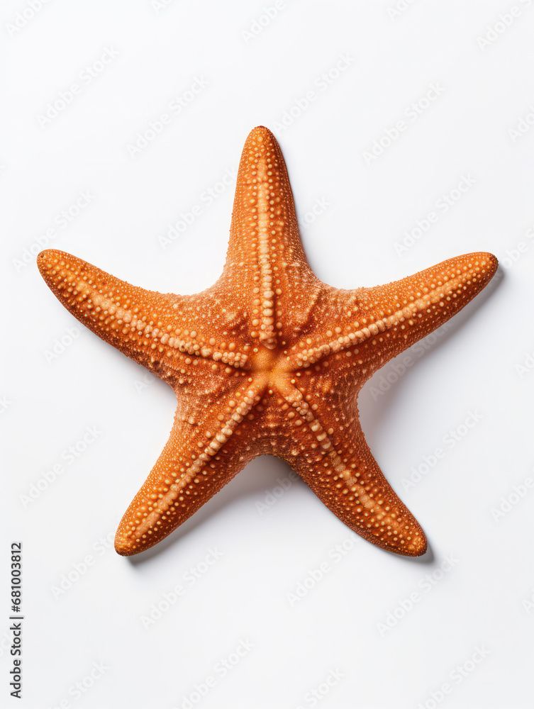 Starfish Studio Shot Isolated on Clear White Background, Generative AI Starfish Studio Shot Isolated on Clear White Background, Generative AI