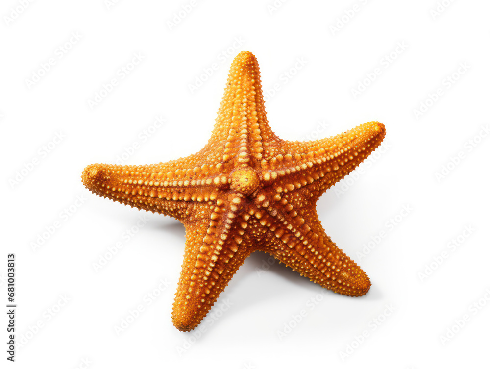 Starfish Studio Shot Isolated on Clear White Background, Generative AI Starfish Studio Shot Isolated on Clear White Background, Generative AI