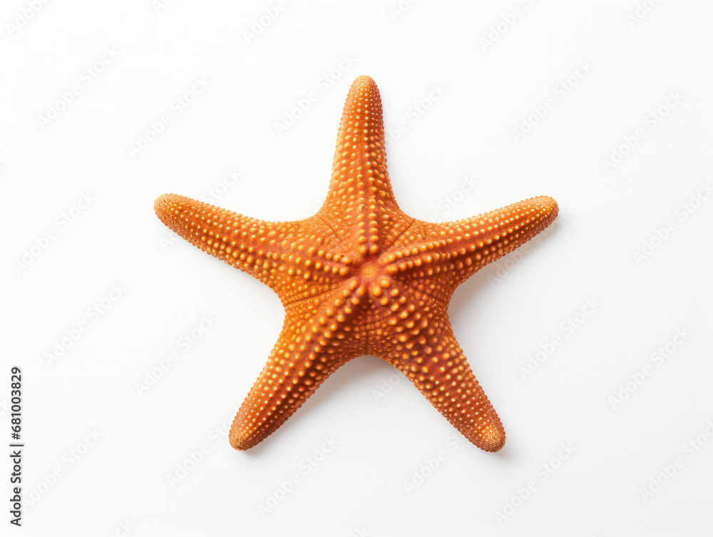 Starfish Studio Shot Isolated on Clear White Background, Generative AI Starfish Studio Shot Isolated on Clear White Background, Generative AI