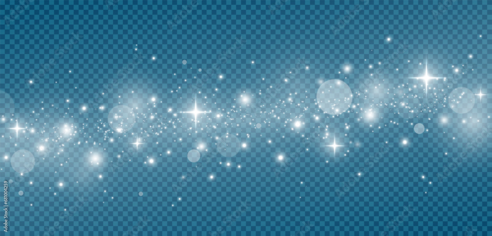 The dust sparks and silver stars shine with special light. White dust, white sparks and golden stars. Christmas Abstract stylish light effect. The dust sparks and silver stars shine with special light. White dust, white sparks and golden stars. Christmas Abstract stylish light effect.