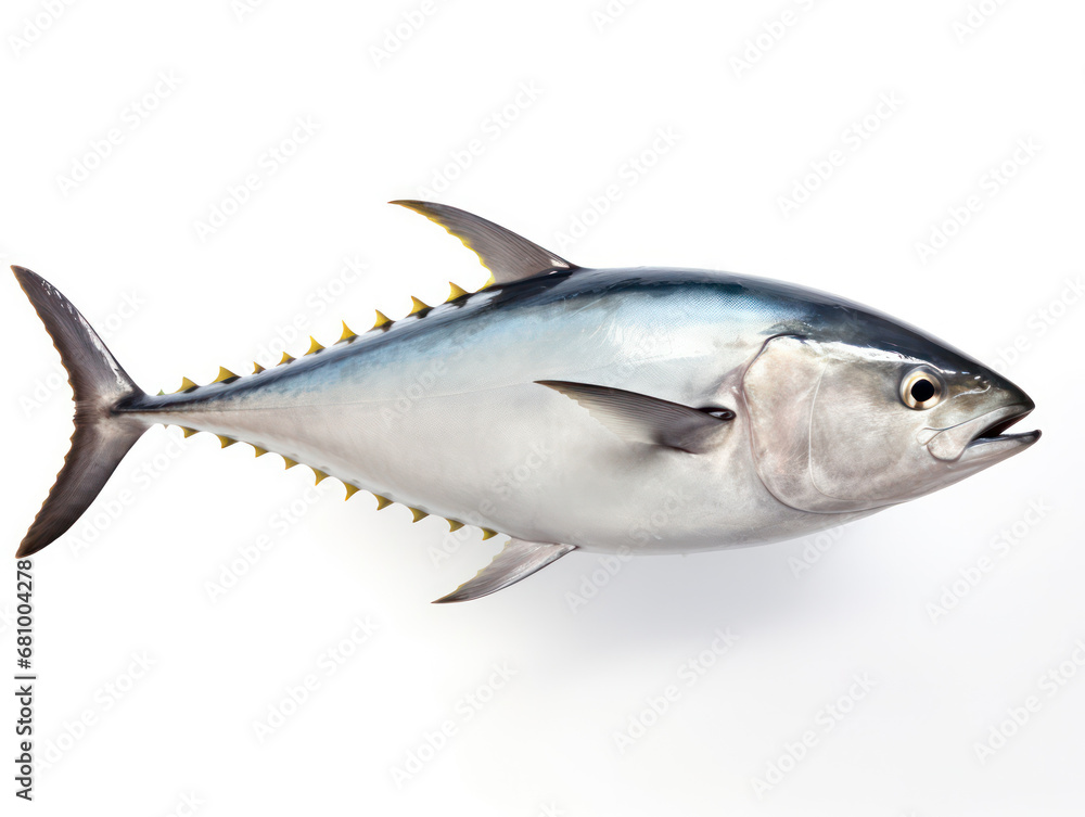 Tuna Studio Shot Isolated on Clear White Background, Generative AI Tuna Studio Shot Isolated on Clear White Background, Generative AI
