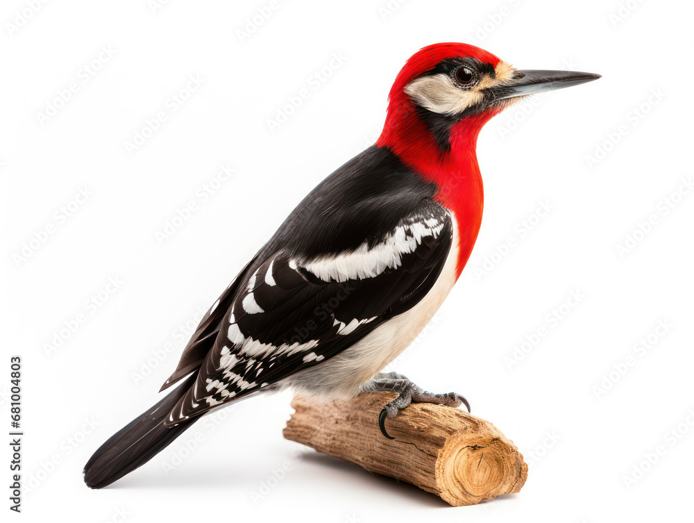 Obraz premium Woodpecker Studio Shot Isolated on Clear White Background, Generative AI