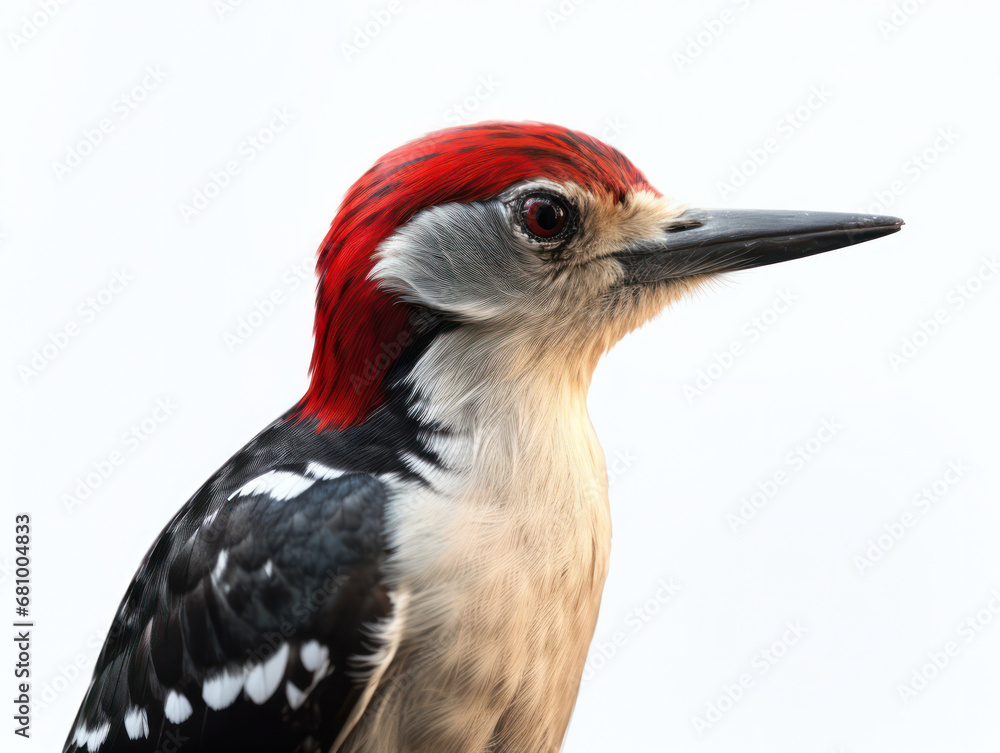 Obraz premium Woodpecker Studio Shot Isolated on Clear White Background, Generative AI