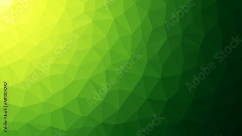 Green low poly triangle mosaic backdrop, polygon background for web, banner, flyer, presentation.