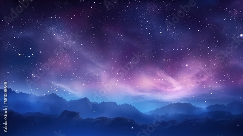 space background realistic starry night cosmos and shining stars milky way and stardust color galaxy © arhendrix