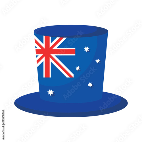 australia day flag in hat