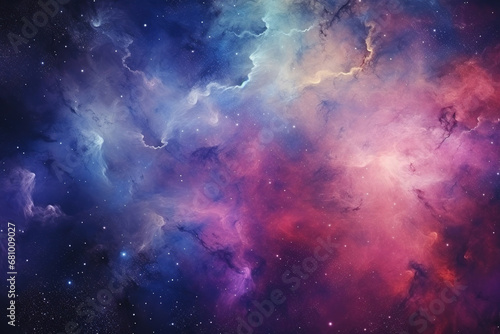 Galaxy in space textured background © arhendrix