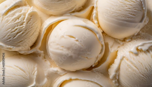 vanila flavour gelato full frame detail close up of a beige surface texture of vanilla ice cream