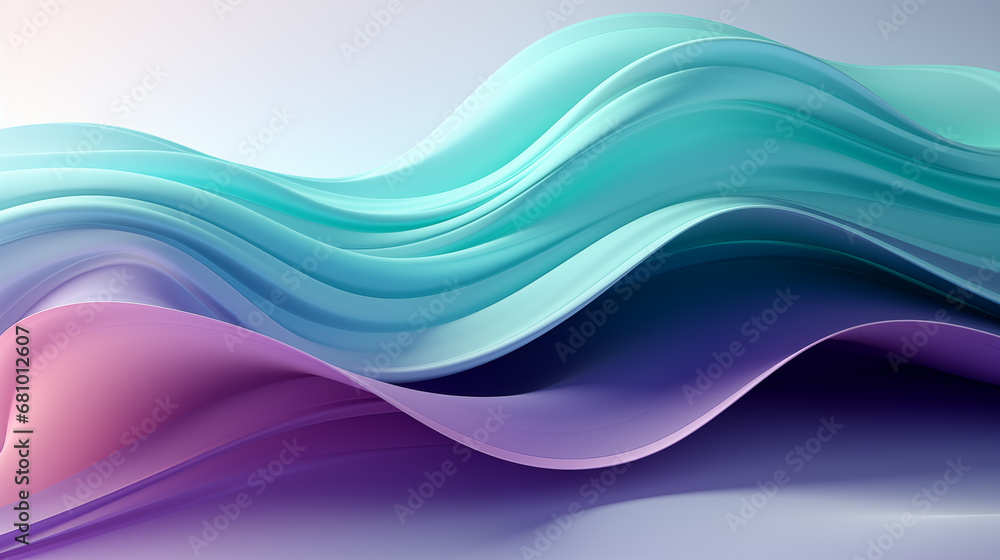 Fototapeta premium soft beautiful abstract waves