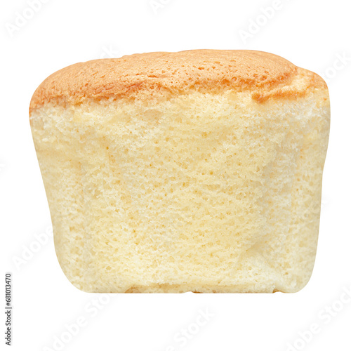 Cutout Vanilla Cupcake. Soft Butter Sponge Cupcake.