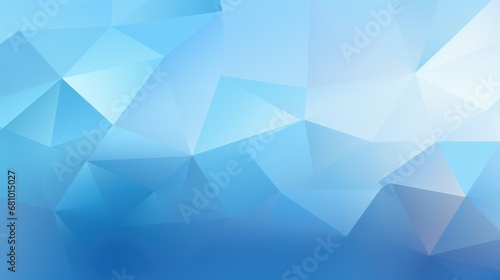 Blue abstract background with triangles and geometric shapes, poster, banner. Generative AI