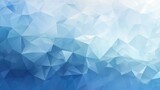 Blue abstract background with triangles and geometric shapes, poster, banner. Generative AI