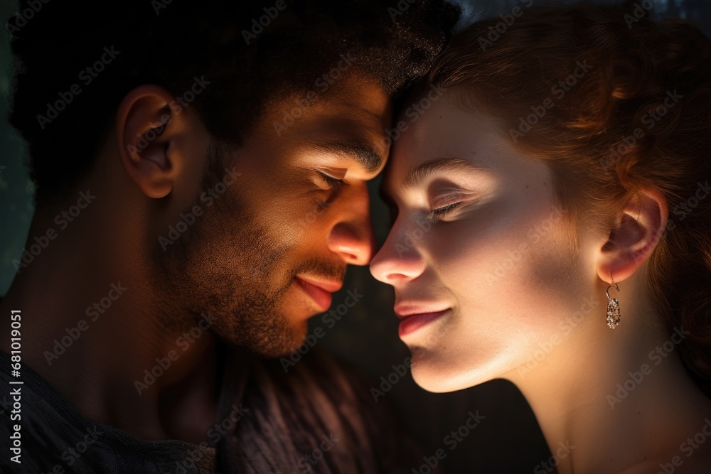 The Connection of Souls: A Captivating Gaze Between a Man and a Woman The Connection of Souls: A Captivating Gaze Between a Man and a Woman