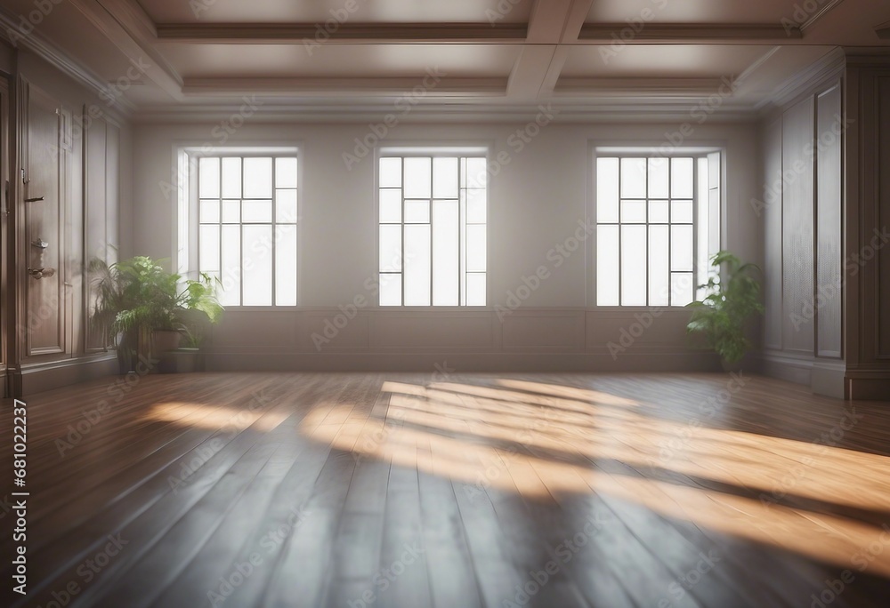 Interior of empty room background 3d render