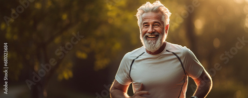 "Aging with zest in the park—senior citizens run, radiating resilience, vitality, and the sheer joy found in the pursuit of an active lifestyle." 