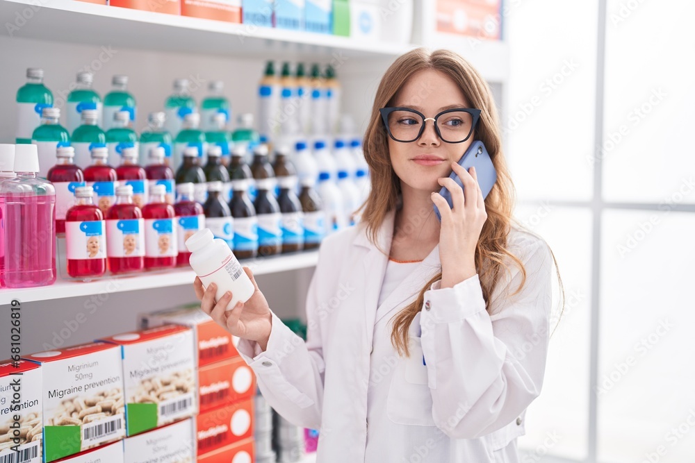 Young woman  at pharmacy