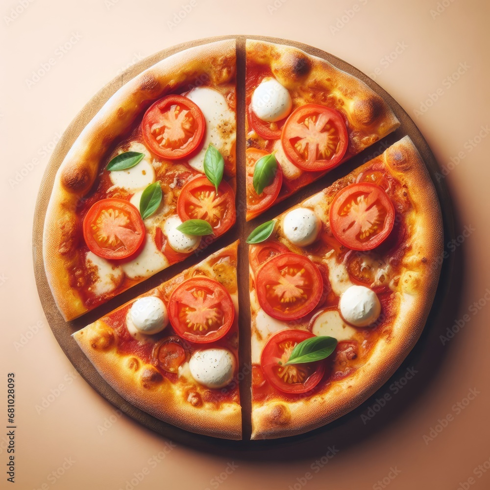 pizza with salami and tomatoes pizza with salami and tomatoes