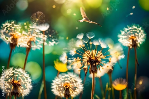 dandelion in the wind