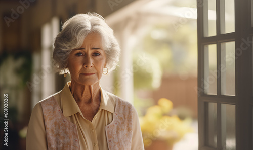 Mature Senior Older Woman Worried Reading Letter