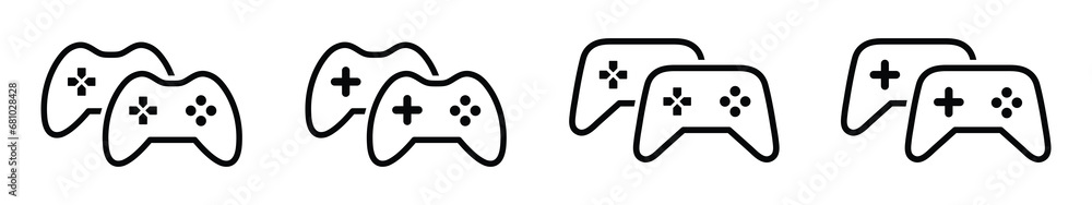 Joystick icon. Game console set icon, vector illustration