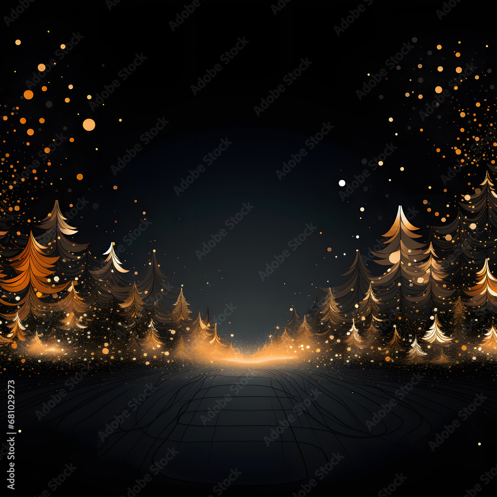 Obraz premium Abstract seasonal winter christmas decoration with wave, bubble, flower, blink, background, presentation, star, concept, magazine, powerpoint, website, marketing,