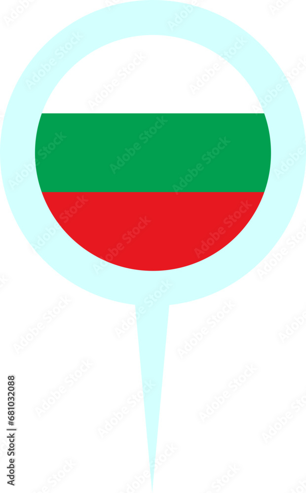 Bulgaria Location Marker Bulgaria Location Marker